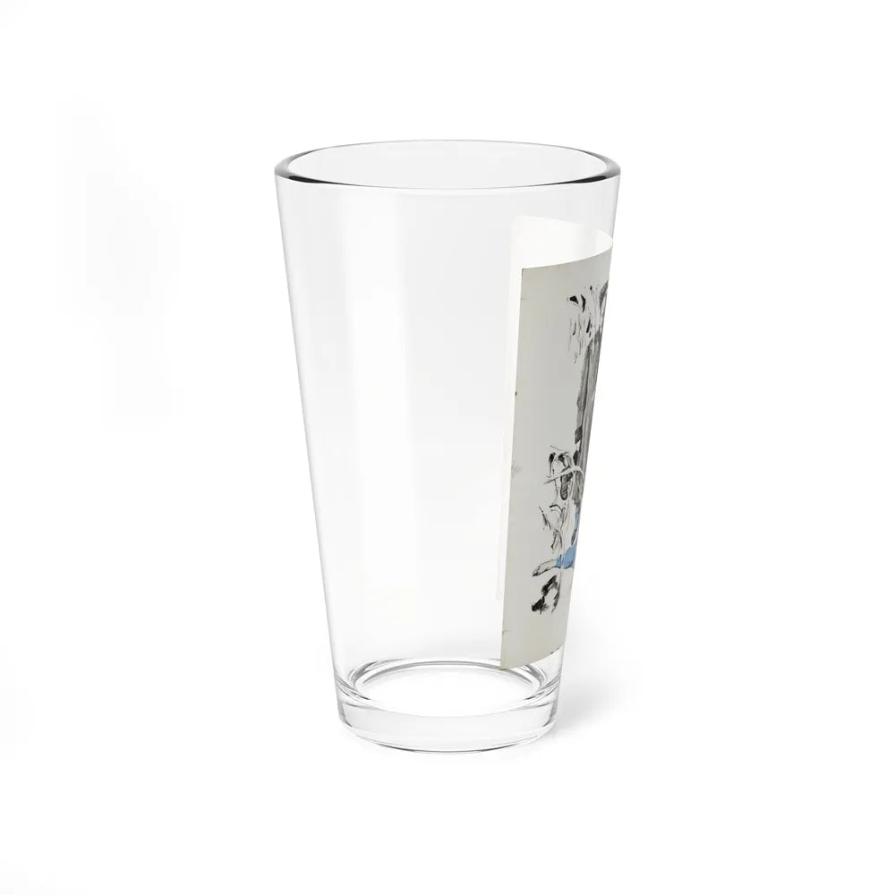 Crime Illustration - Pint Glass 16oz-Go Mug Yourself