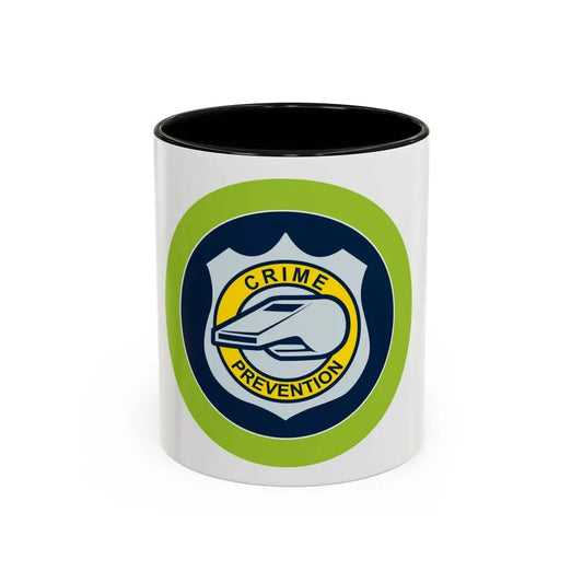Crime Prevention (Boy Scout Merit Badge) Accent Coffee Mug 11oz Black - Go Mug Yourself