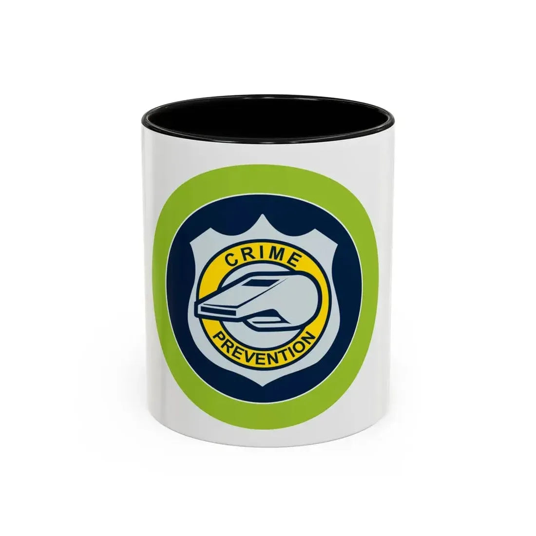 Crime Prevention (Boy Scout Merit Badge) Accent Coffee Mug 11oz Black - Go Mug Yourself