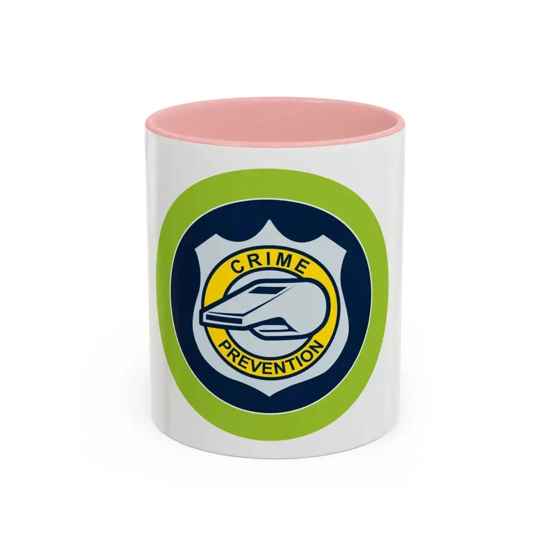 Crime Prevention (Boy Scout Merit Badge) Accent Coffee Mug 11oz Pink - Go Mug Yourself