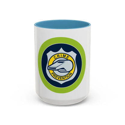 Crime Prevention (Boy Scout Merit Badge) Accent Coffee Mug 15oz Light Blue - Go Mug Yourself