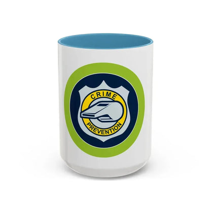 Crime Prevention (Boy Scout Merit Badge) Accent Coffee Mug 15oz Light Blue - Go Mug Yourself