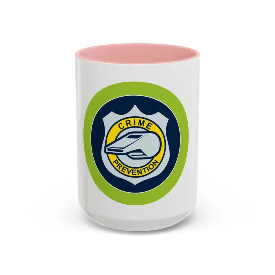 Crime Prevention (Boy Scout Merit Badge) Accent Coffee Mug 15oz Pink - Go Mug Yourself