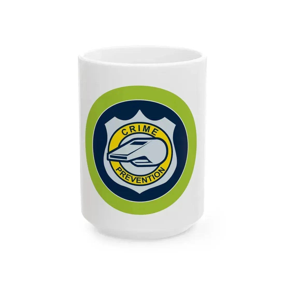 Crime Prevention (Boy Scout Merit Badge) White Coffee Mug 15oz - Go Mug Yourself