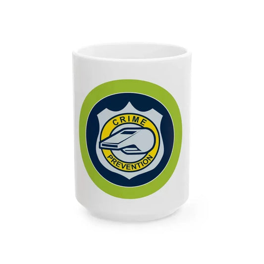 Crime Prevention (Boy Scout Merit Badge) White Coffee Mug 15oz - Go Mug Yourself
