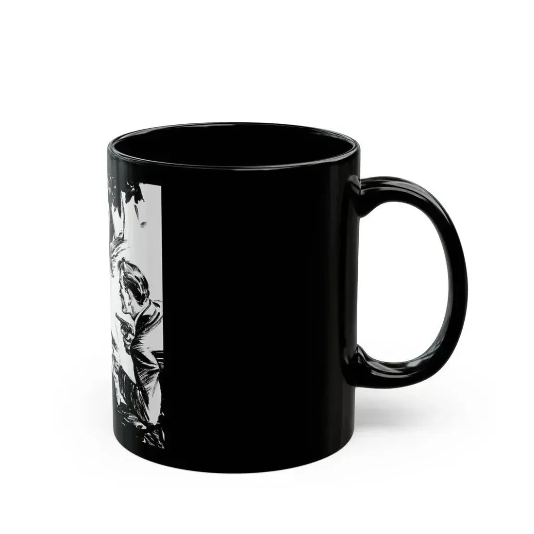 Crime pulp illustration - Black Coffee Mug - Go Mug Yourself