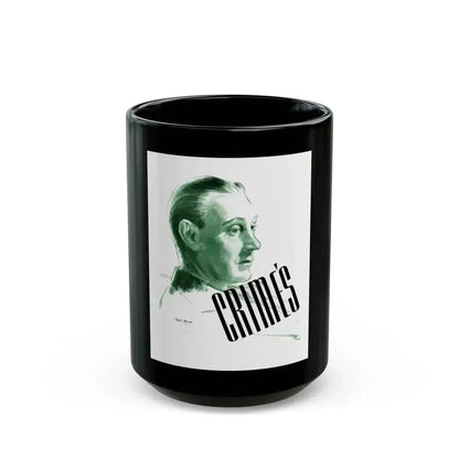 Crime's Family Doctor, The American Magazine, May 1936 - Black Coffee Mug 15oz - Go Mug Yourself