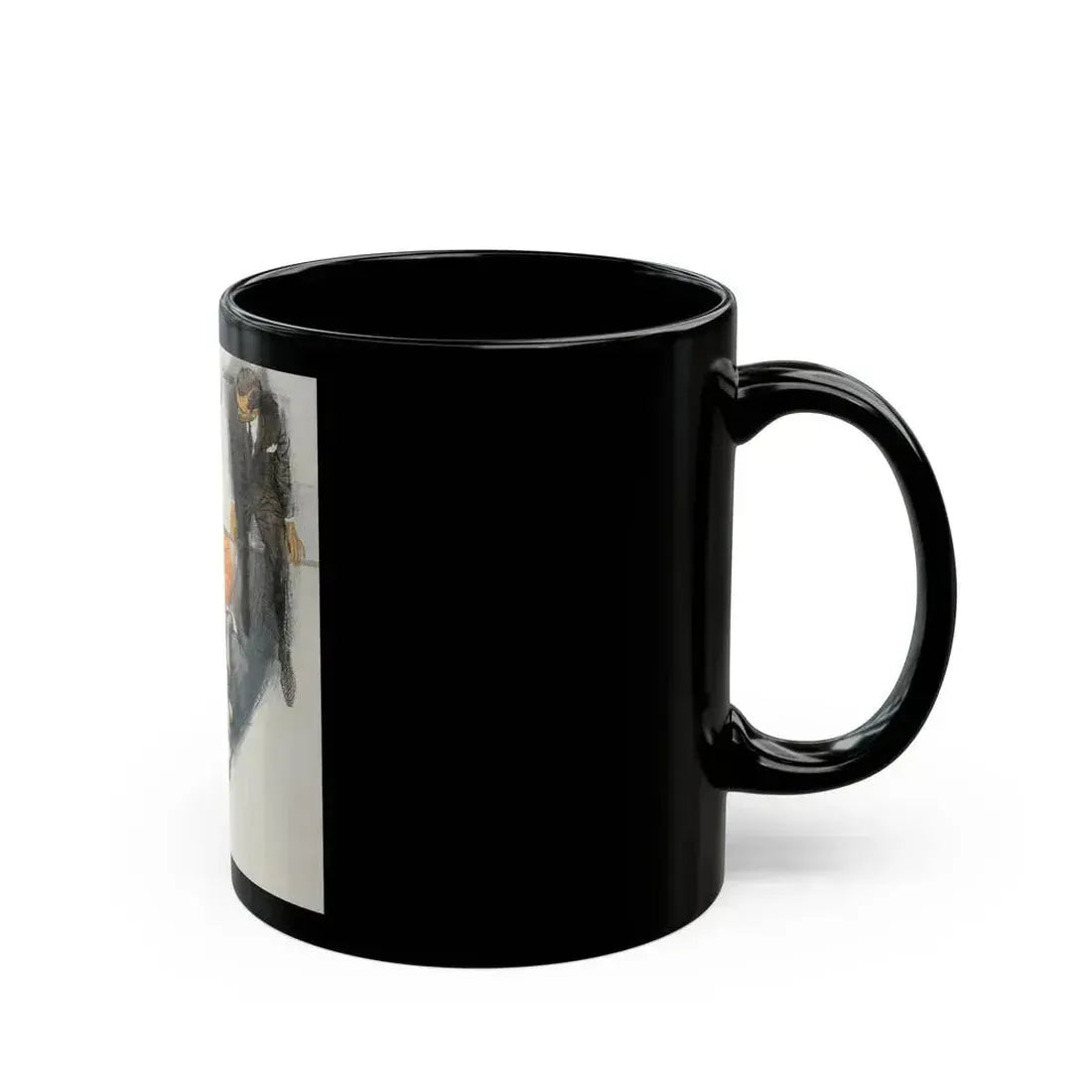 Crime Scene, probable story illustration - Black Coffee Mug - Go Mug Yourself
