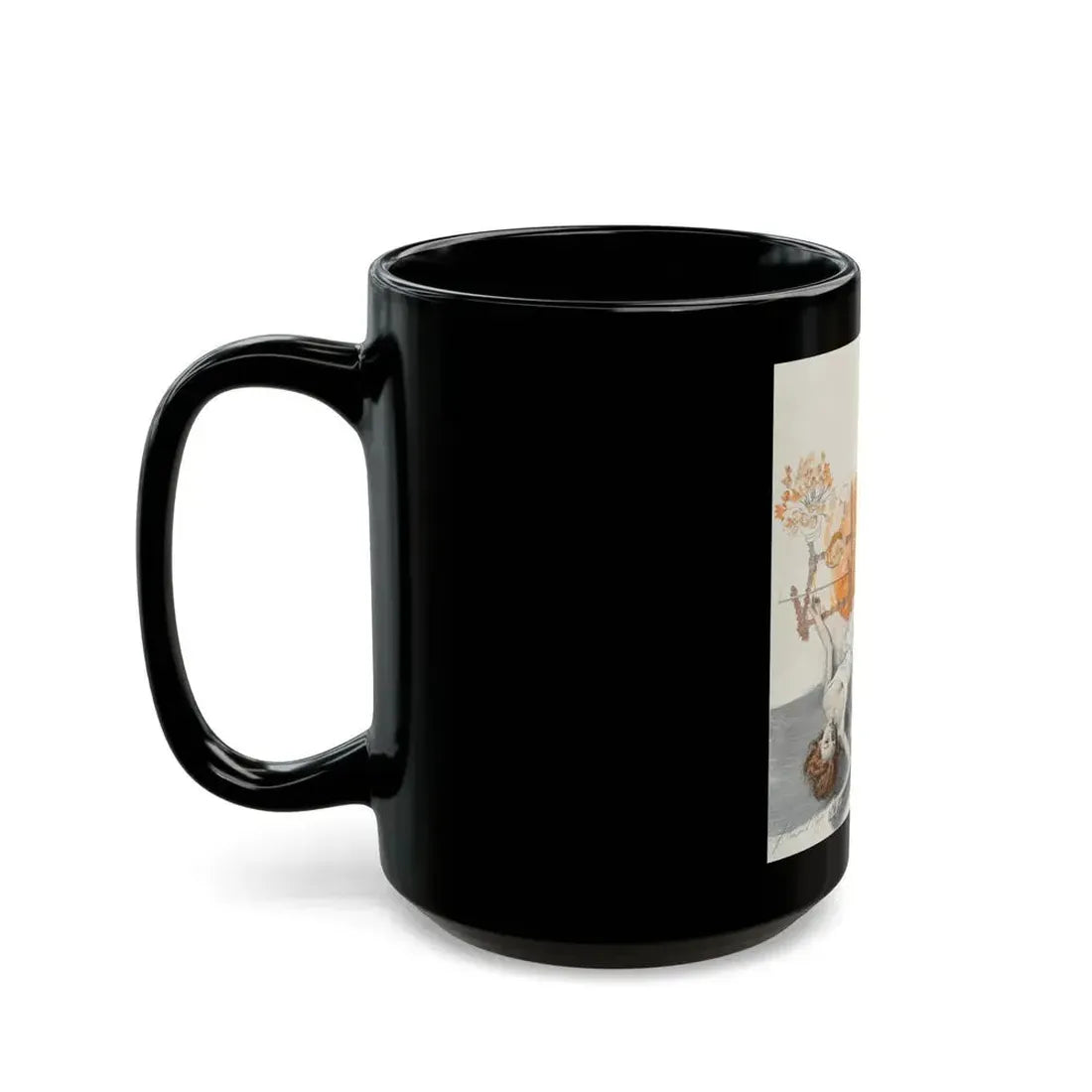 Crime Scene, probable story illustration - Black Coffee Mug - Go Mug Yourself