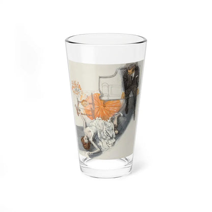 Crime Scene, probable story illustration - Pint Glass 16oz-16oz-Go Mug Yourself