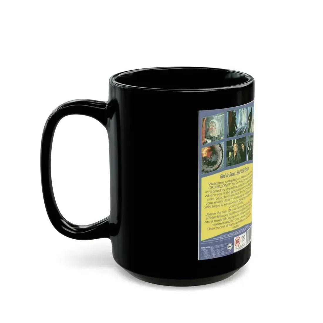 CRIME ZONE (VHS COVER) - Black Coffee Mug - Go Mug Yourself