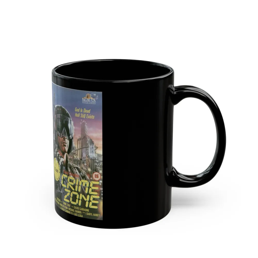 CRIME ZONE (VHS COVER) - Black Coffee Mug-Go Mug Yourself