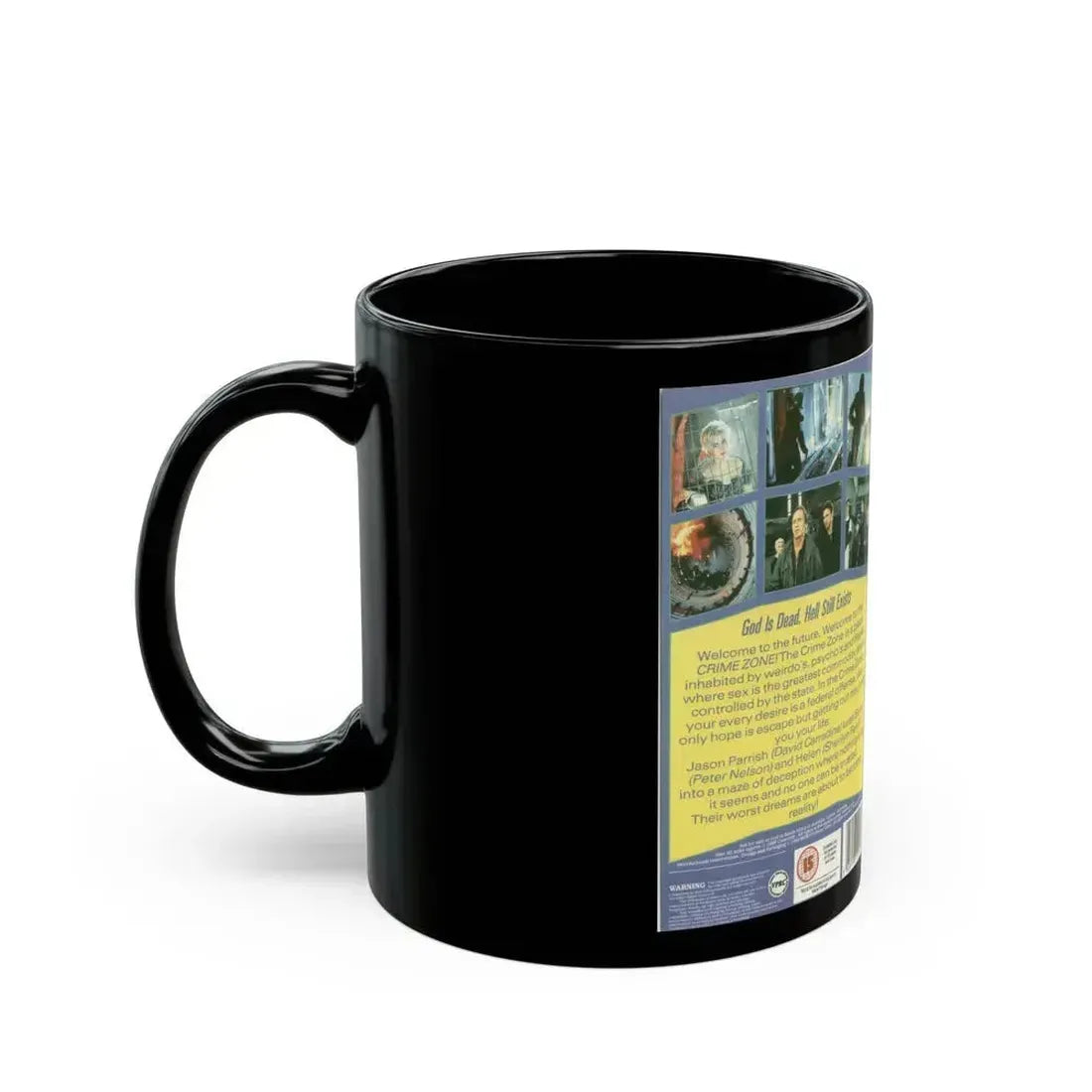 CRIME ZONE (VHS COVER) - Black Coffee Mug - Go Mug Yourself