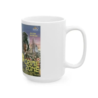 CRIME ZONE (VHS COVER) - White Coffee Mug - Go Mug Yourself