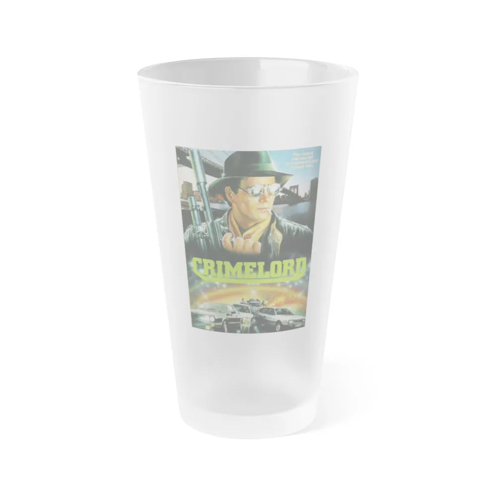 CRIMELORD (UNUSED) Movie Poster - Frosted Pint Glass 16oz-16oz-Frosted-Go Mug Yourself