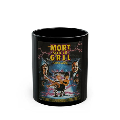 CRIMEWAVE 1985 Movie Poster - Black Coffee Mug-11oz-Go Mug Yourself