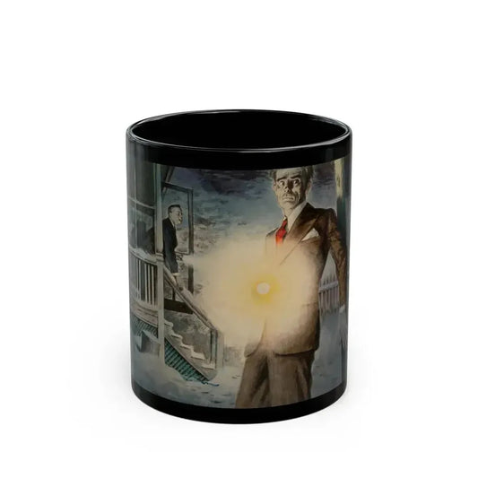 Crimson Friday, Woman's Home Companion interior illustration, December 1942 - Black Coffee Mug 11oz - Go Mug Yourself