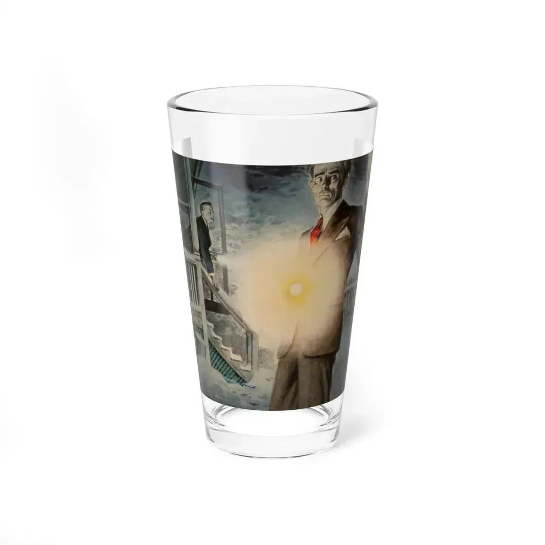 Crimson Friday, Woman's Home Companion interior illustration, December 1942 - Pint Glass 16oz 16oz - Go Mug Yourself