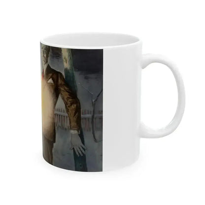 Crimson Friday, Woman's Home Companion interior illustration, December 1942 - White Coffee Mug - Go Mug Yourself