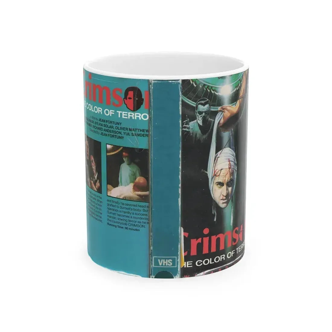CRIMSON (VHS COVER) - White Coffee Mug 11oz - Go Mug Yourself