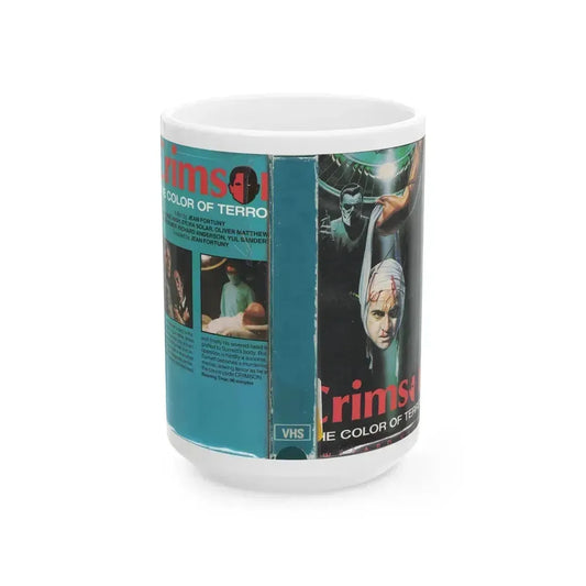 CRIMSON (VHS COVER) - White Coffee Mug 15oz - Go Mug Yourself