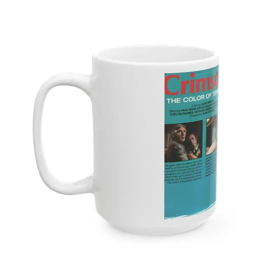 CRIMSON (VHS COVER) - White Coffee Mug - Go Mug Yourself