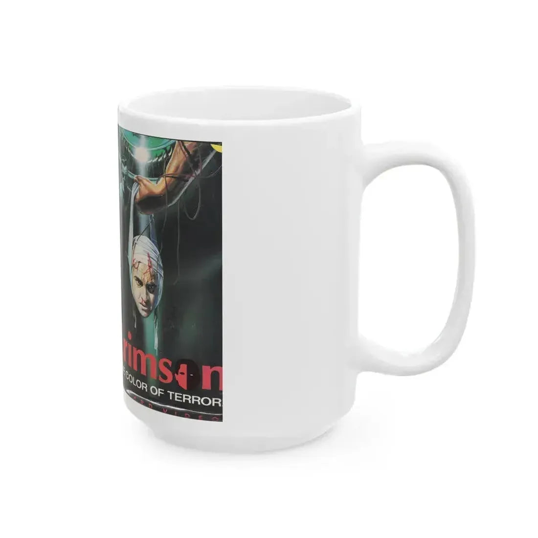 CRIMSON (VHS COVER) - White Coffee Mug - Go Mug Yourself