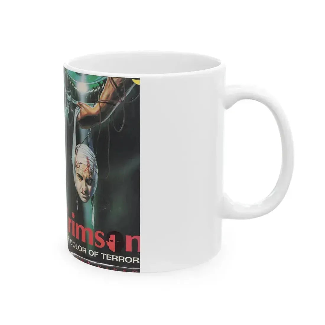 CRIMSON (VHS COVER) - White Coffee Mug - Go Mug Yourself