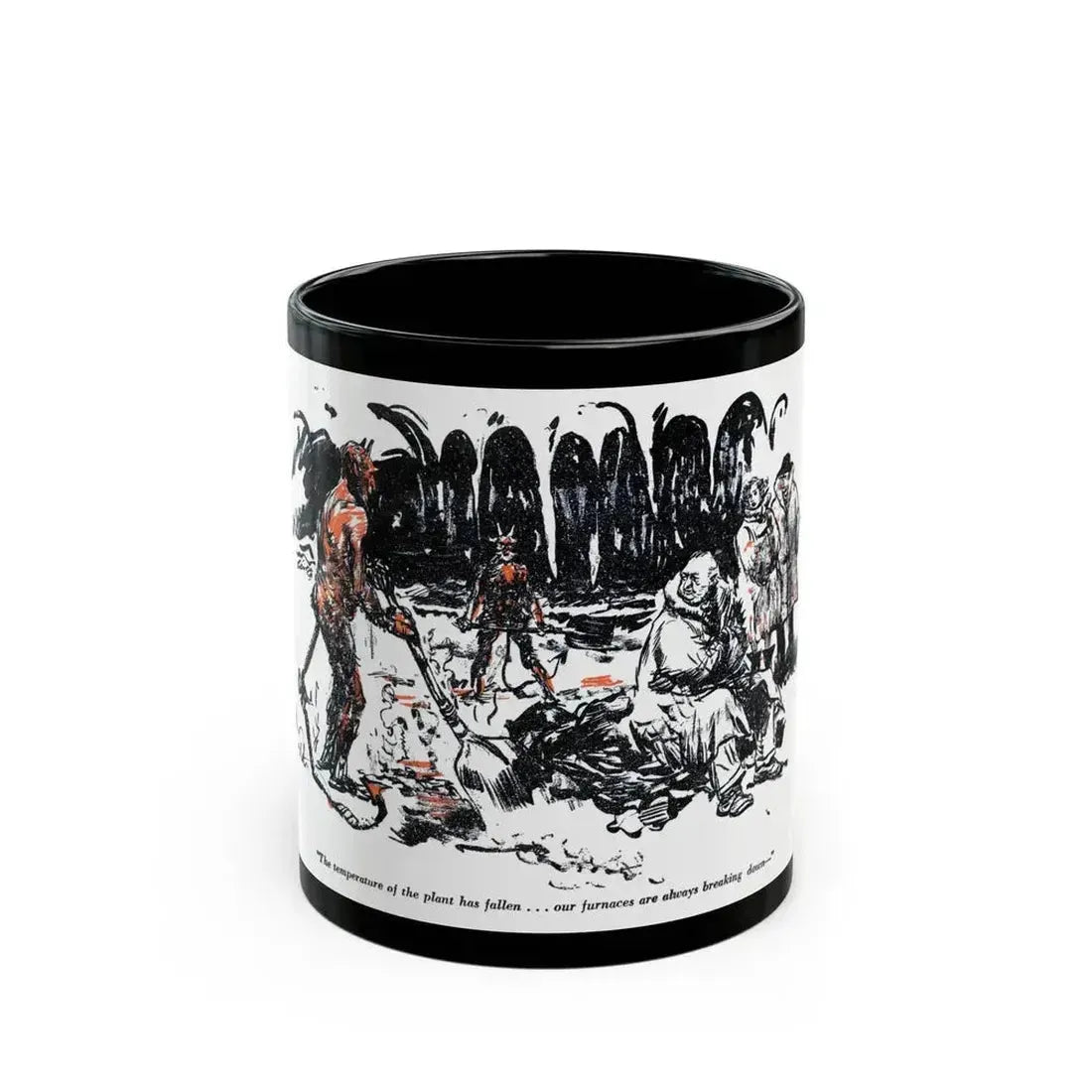 Crisis In Hell (1), Blue Book Magazine, March 1947 - Black Coffee Mug 11oz - Go Mug Yourself