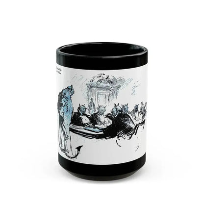 Crisis In Hell (2), Blue Book Magazine, March 1947 - Black Coffee Mug 15oz - Go Mug Yourself