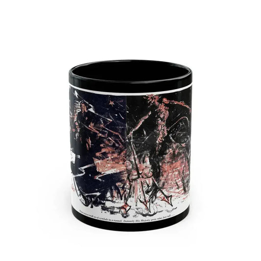 Crisis In Hell (3), Blue Book Magazine, March 1947 - Black Coffee Mug 11oz - Go Mug Yourself