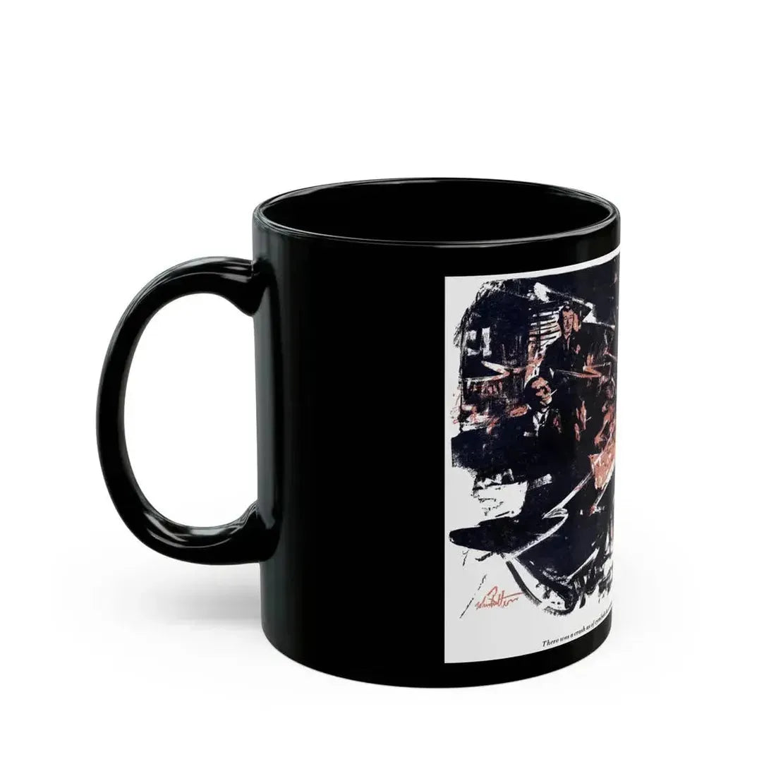 Crisis In Hell (3), Blue Book Magazine, March 1947 - Black Coffee Mug - Go Mug Yourself