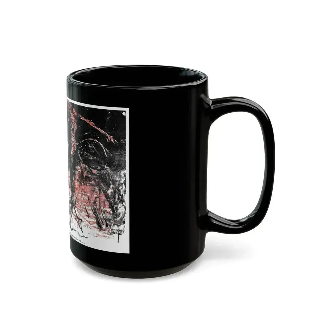 Crisis In Hell (3), Blue Book Magazine, March 1947 - Black Coffee Mug - Go Mug Yourself