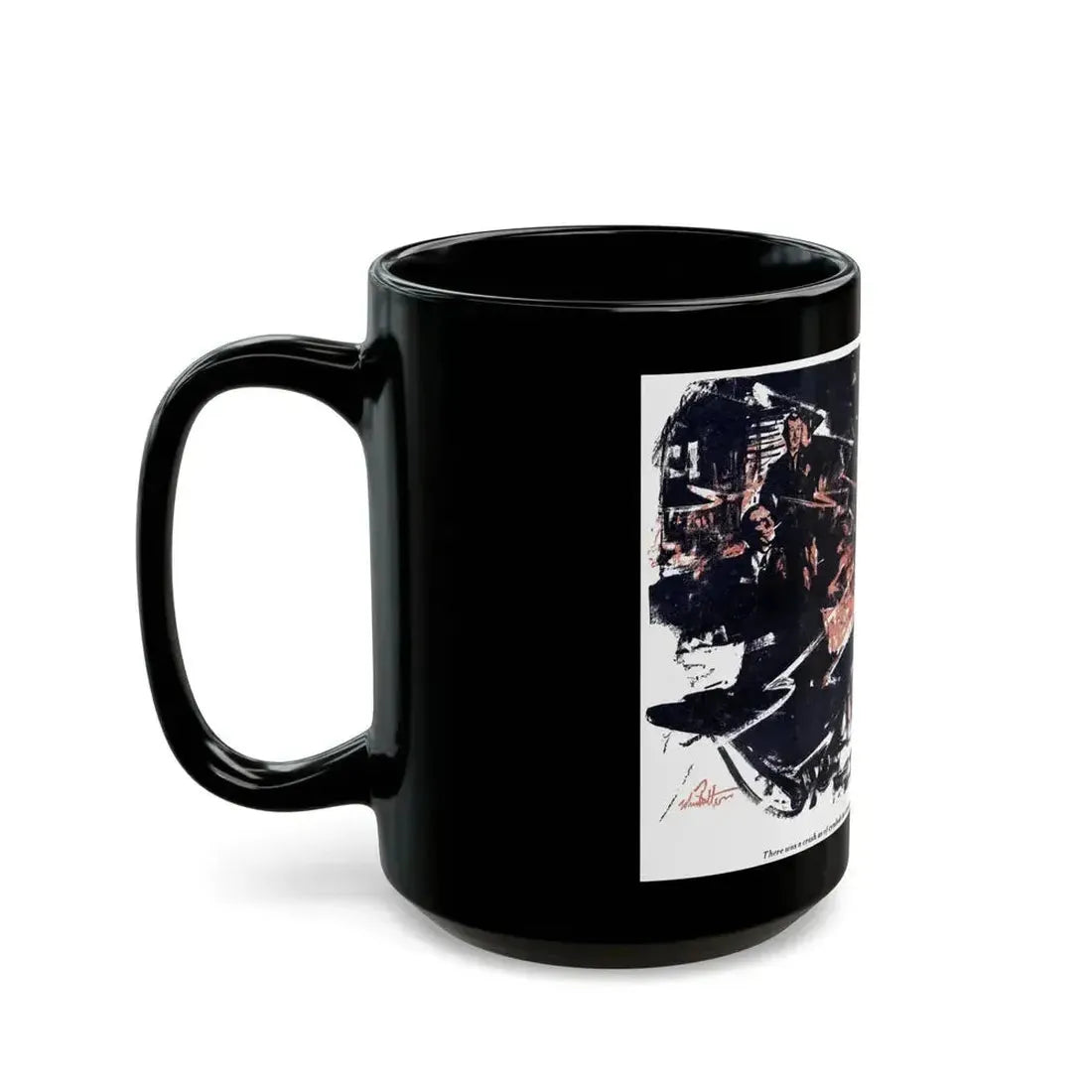 Crisis In Hell (3), Blue Book Magazine, March 1947 - Black Coffee Mug - Go Mug Yourself