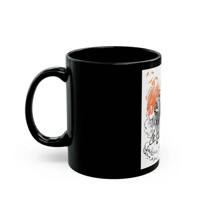 Crisis In Hell (4), Blue Book Magazine, March 1947 - Black Coffee Mug - Go Mug Yourself