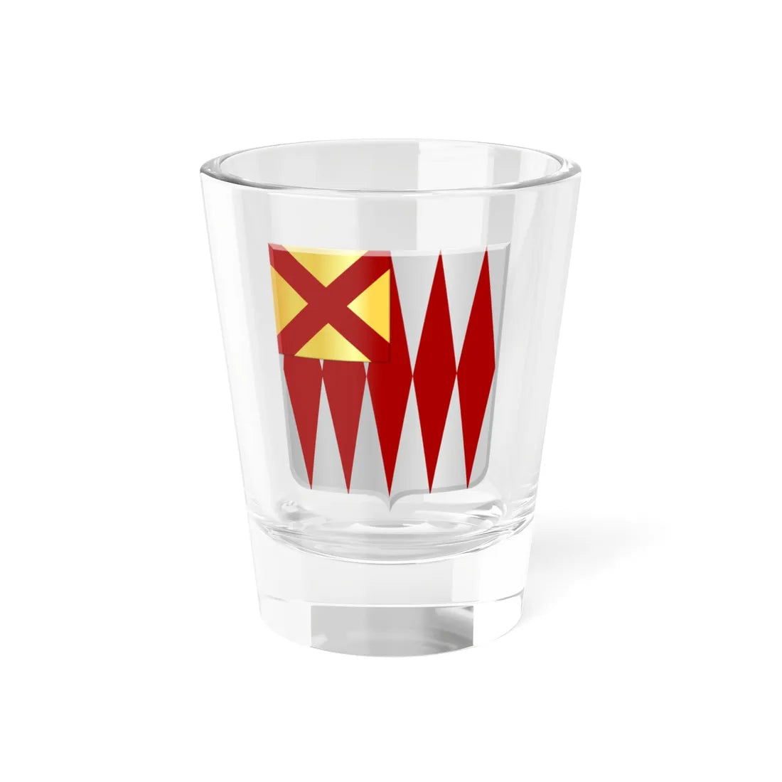 Crisnee wapen (Belgium) (Coat of Arms) Shot Glass 1.5oz 1.5oz - Go Mug Yourself