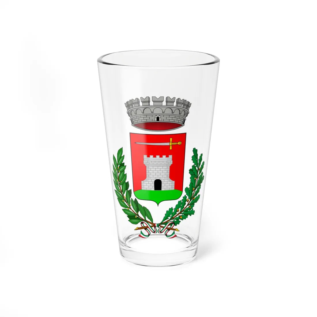 Crissolo-Stemma (Italy) (Coat of Arms) Pint Glass 16oz 16oz - Go Mug Yourself