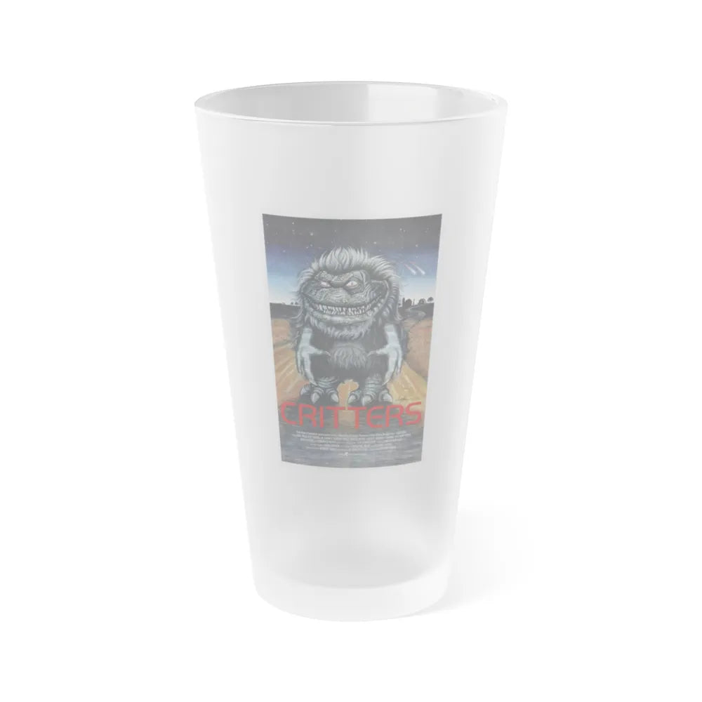 CRITTERS 1986 Movie Poster - Frosted Pint Glass 16oz-16oz-Frosted-Go Mug Yourself