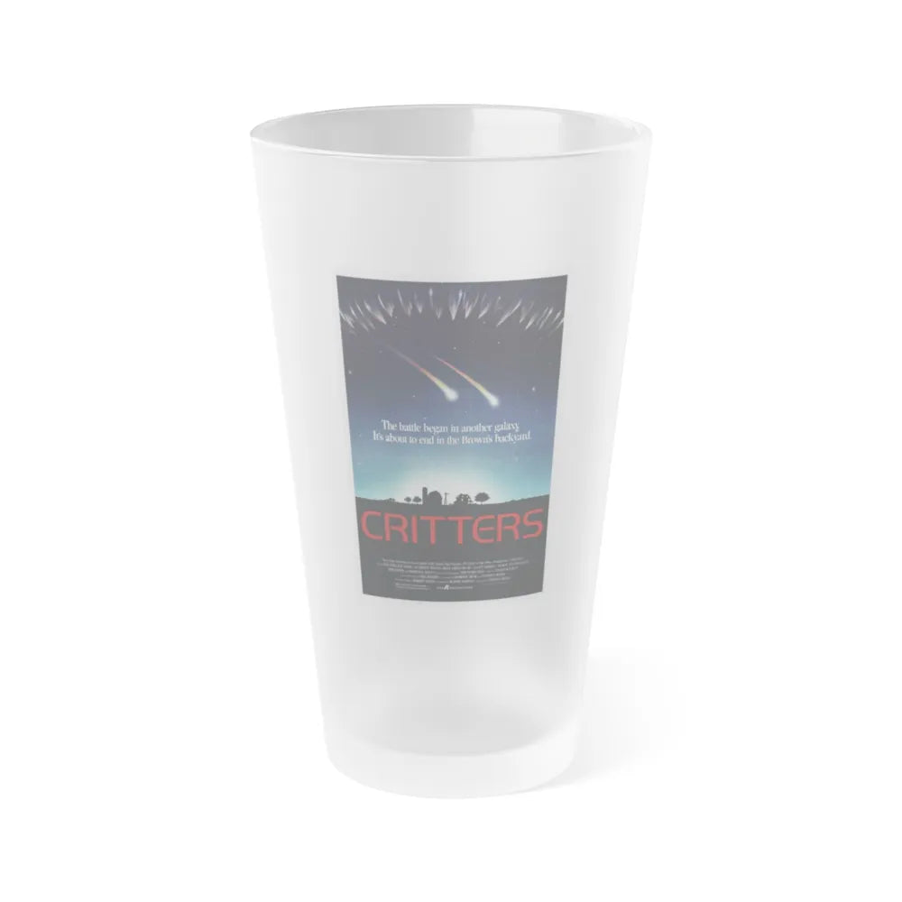 CRITTERS (2) 1986 Movie Poster - Frosted Pint Glass 16oz-16oz-Frosted-Go Mug Yourself