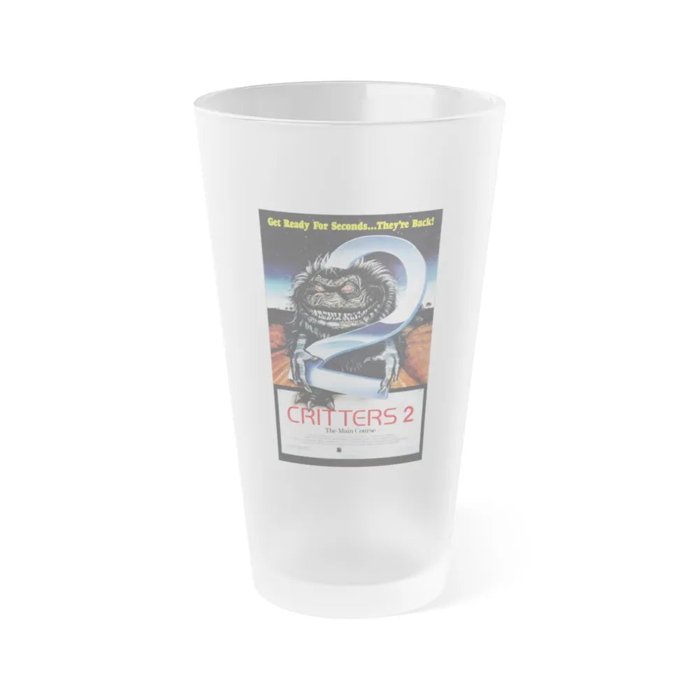 CRITTERS 2 THE MAIN COURSE 1988 Movie Poster - Frosted Pint Glass 16oz-Go Mug Yourself