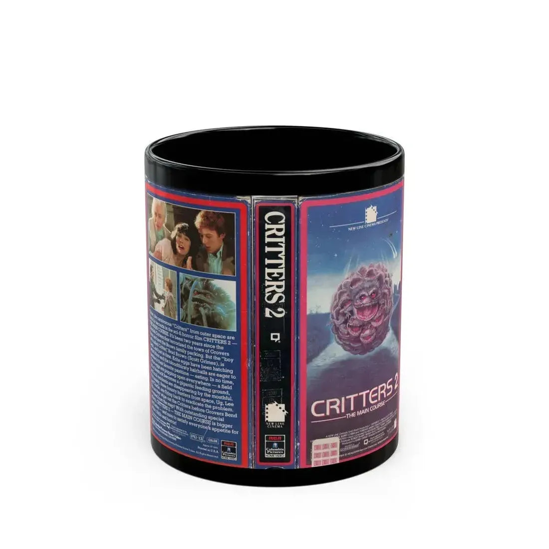 CRITTERS 2 (VHS COVER) - Black Coffee Mug 11oz - Go Mug Yourself