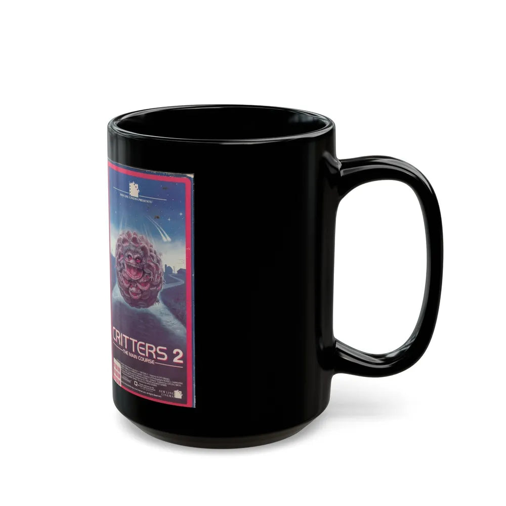 CRITTERS 2 (VHS COVER) - Black Coffee Mug-Go Mug Yourself