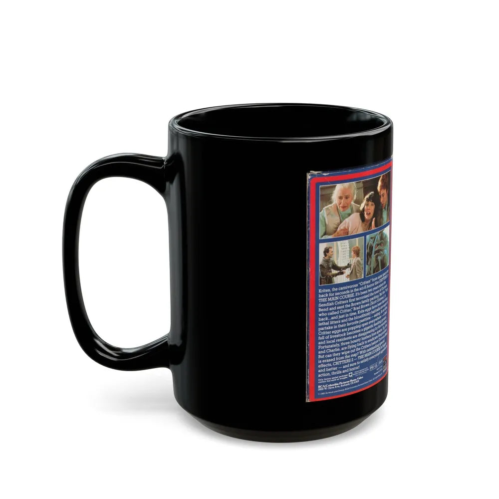 CRITTERS 2 (VHS COVER) - Black Coffee Mug-Go Mug Yourself