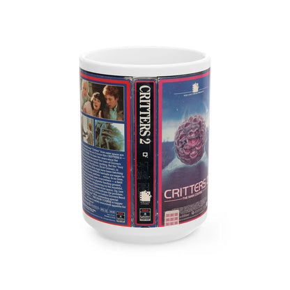 CRITTERS 2 (VHS COVER) - White Coffee Mug-15oz-Go Mug Yourself