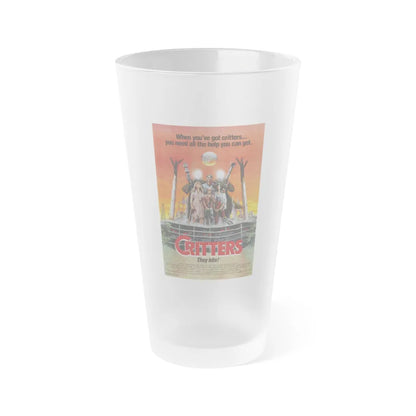 CRITTERS (3) 1986 Movie Poster - Frosted Pint Glass 16oz-16oz-Frosted-Go Mug Yourself