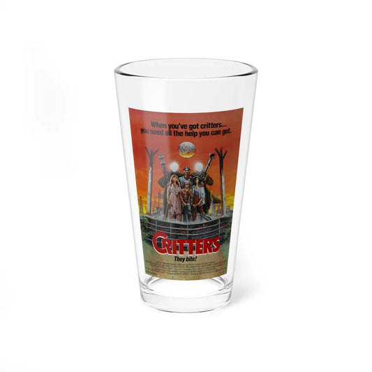 CRITTERS (3) 1986 Movie Poster - Pint Glass 16oz-16oz-Go Mug Yourself