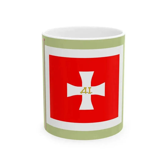 Crnogorska stotinaska zastava iz vremena knjaza Danila (Montenegro) White Coffee Mug 11oz - Go Mug Yourself