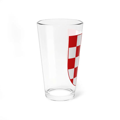 Croatia chequy (Croatia) (Coat of Arms) Pint Glass 16oz - Go Mug Yourself
