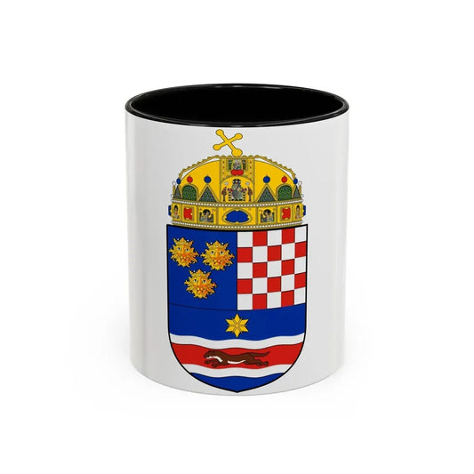 Croatia Country History (with crown) (1868-1918) - Accent Coffee Mug 11oz Black - Go Mug Yourself