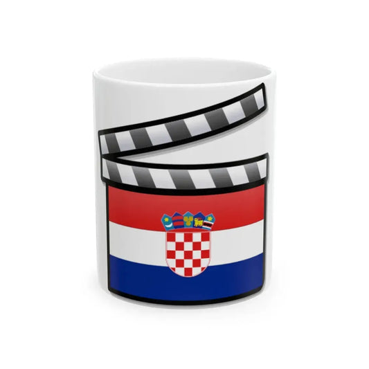 Croatia film clapperboard (Croatia) White Coffee Mug 11oz - Go Mug Yourself